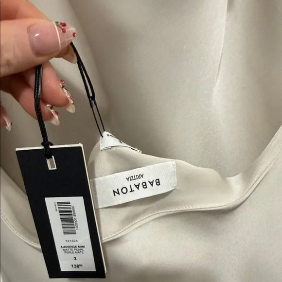 Aritzia Cream Backless Halter Dress - Picture 5 of 7